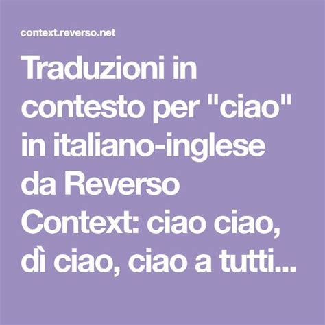 traduction inglese italiano|reverso italian to english.